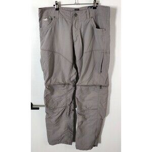 Kuhl Liberator Convertible Stealth Pants Mens 38x33 Outdoor Hiking Gray Cargo